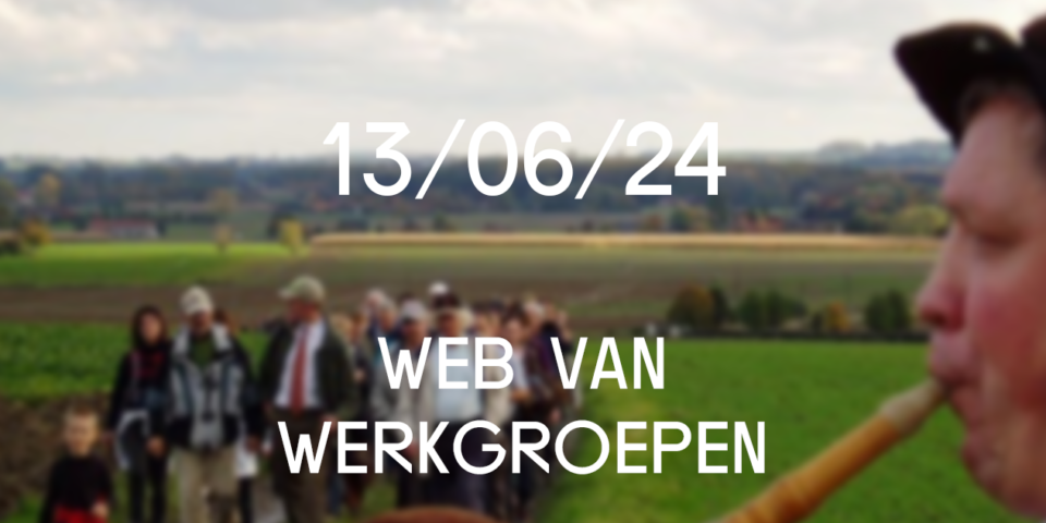 Webvan Werkgroepen zomer